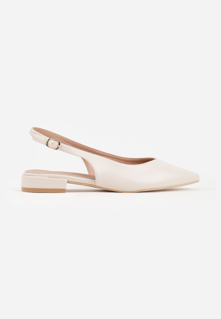 vices Sandale Bej Slingback cu branț din piele naturală Lisanilis