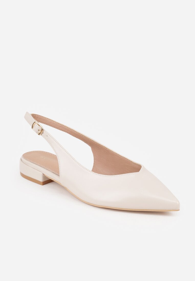 vices Sandale Bej Slingback cu branț din piele naturală Lisanilis