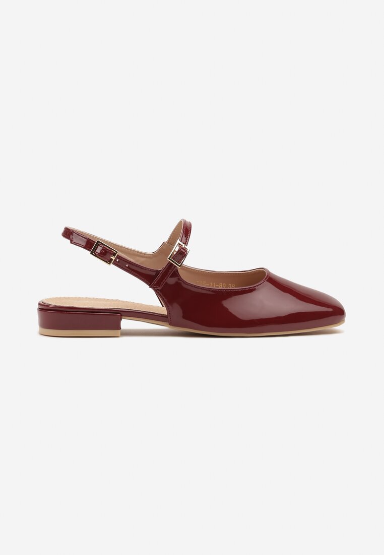 vices Sandale Bordo Slingback cu Branț din Piele Naturală Sovritia