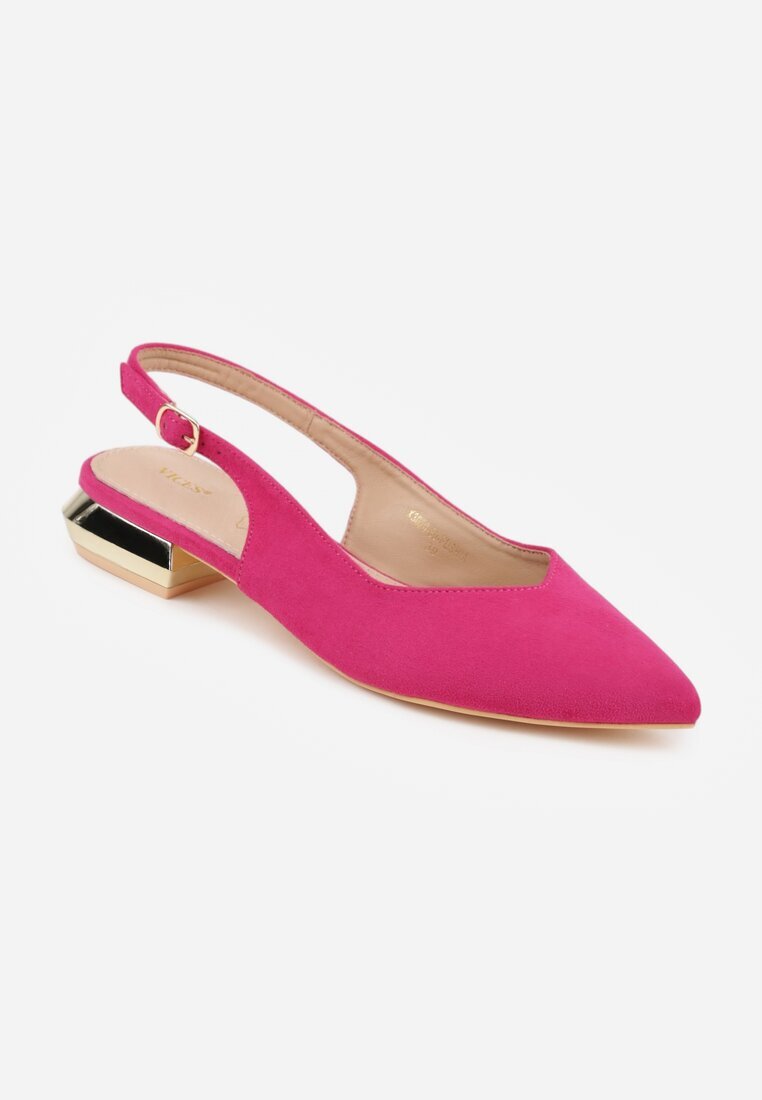 vices Sandale Fucsia Slingback cu Branț din Piele Naturală Galeresa