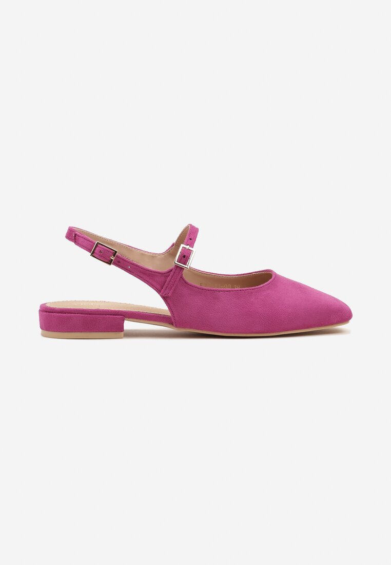 vices Sandale Fucsia Slingback cu Branț din Piele Naturală Sovritia