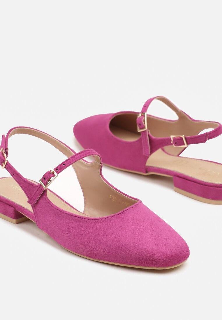 vices Sandale Fucsia Slingback cu Branț din Piele Naturală Sovritia