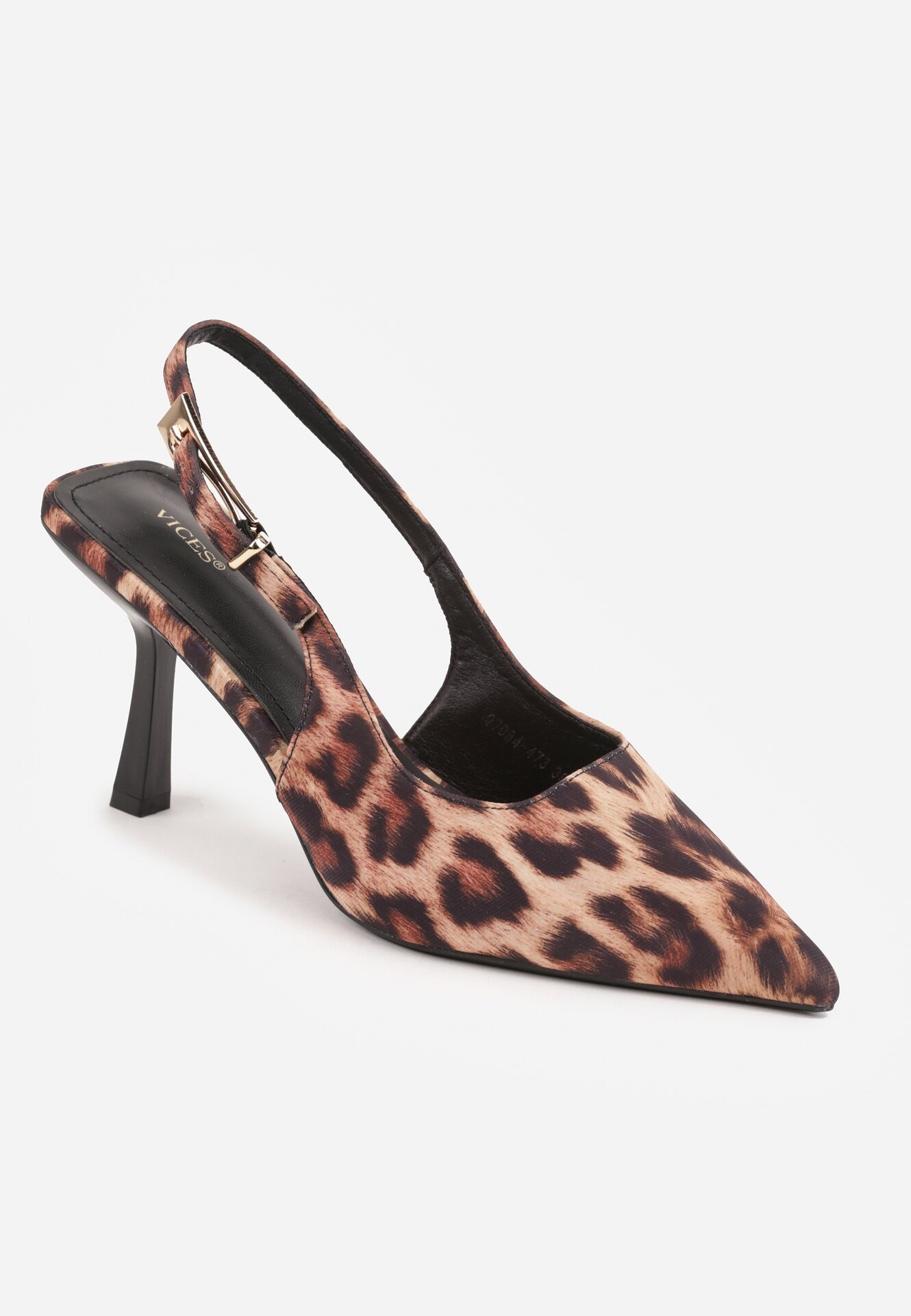vices Sandale Leopard cu toc stiletto Slingback Tilazea