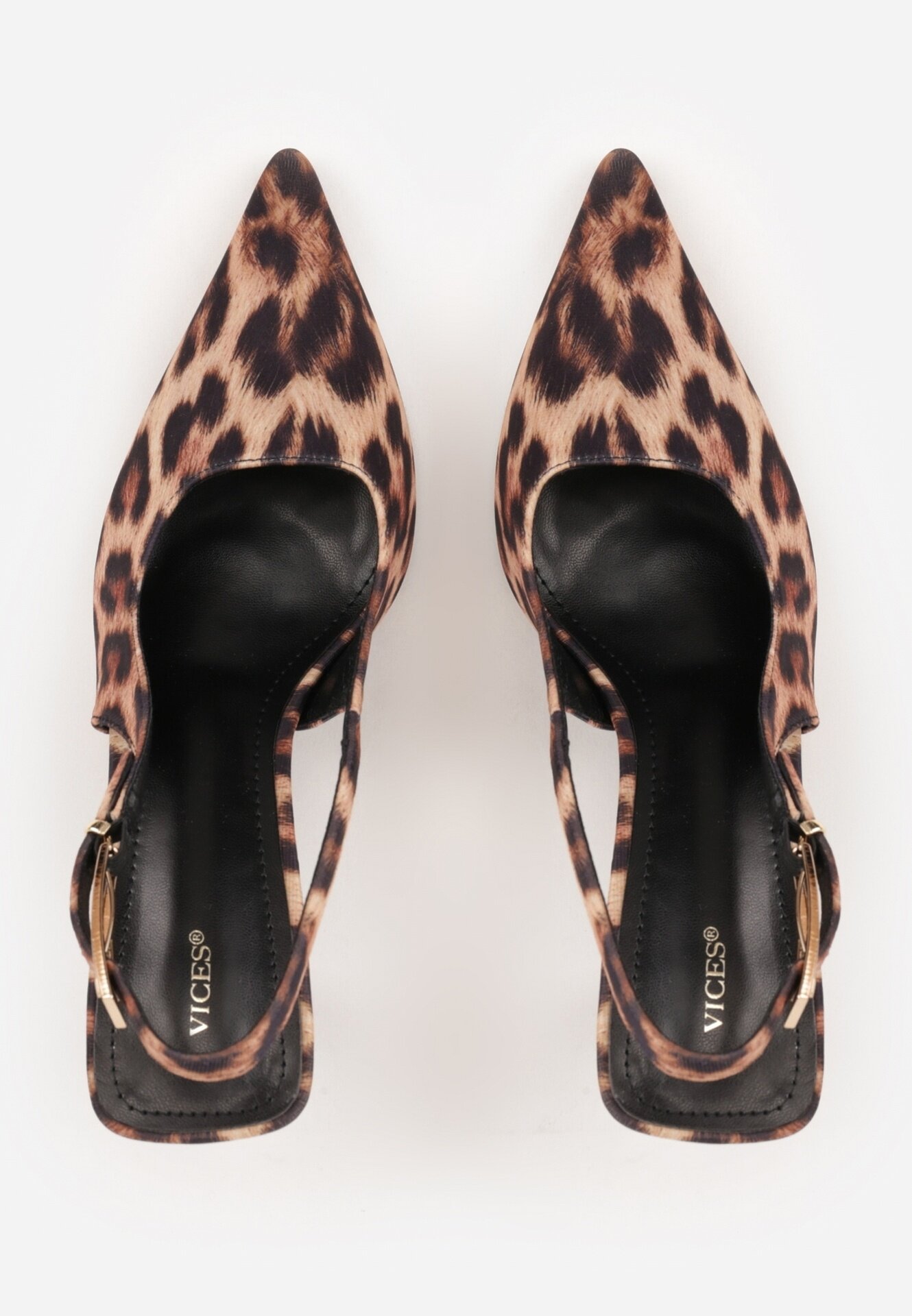 vices Sandale Leopard cu toc stiletto Slingback Tilazea