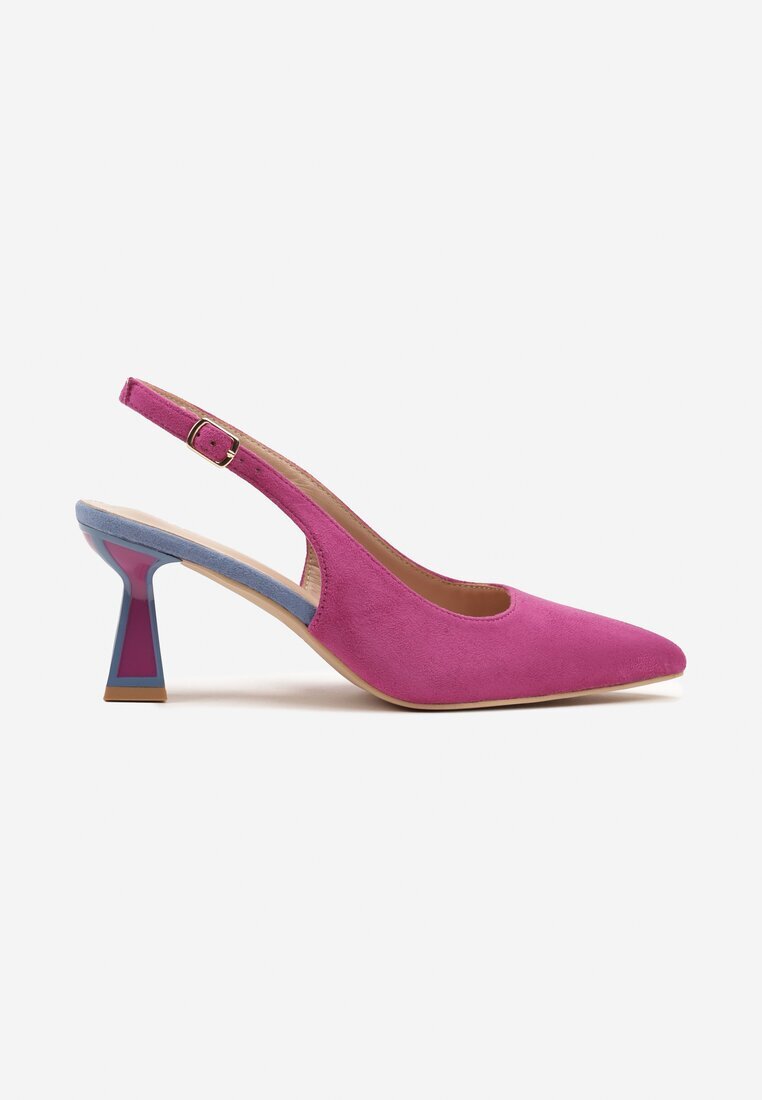 vices Sandale Mov cu toc tip pisicuță Tip Slingback Edilitha