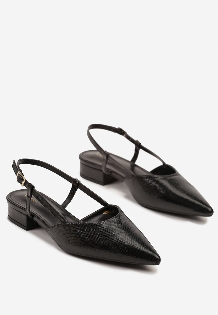 vices Sandale negre tip Slingback Nilessea