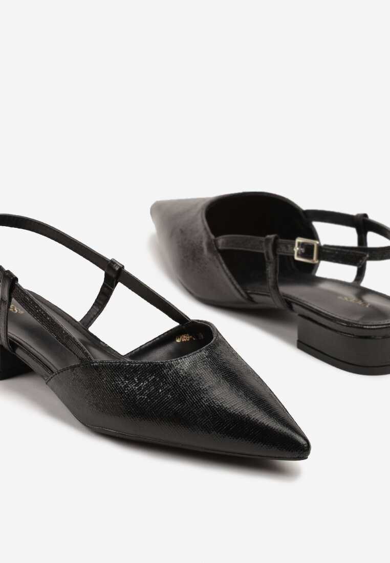 vices Sandale negre tip Slingback Nilessea