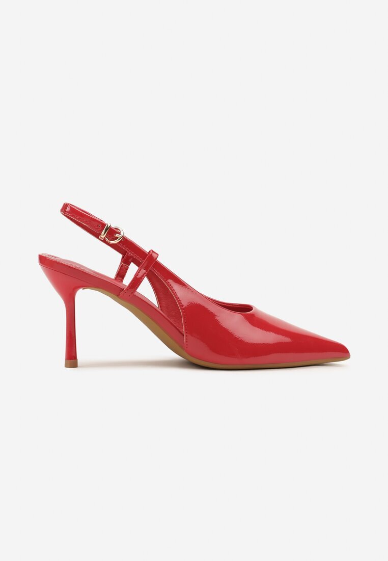 vices Sandale Roșii Lăcuite cu toc cui Slingback Raleira