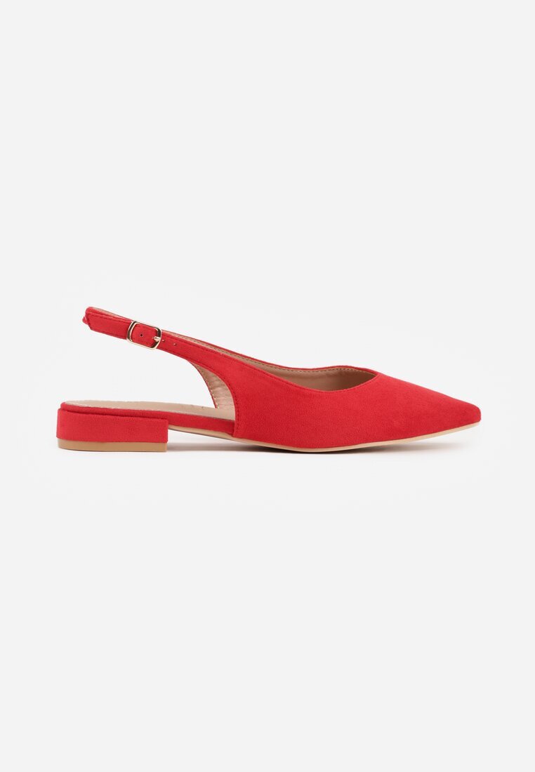 vices Sandale Roșii Slingback cu Branț din Piele Naturală Annisae