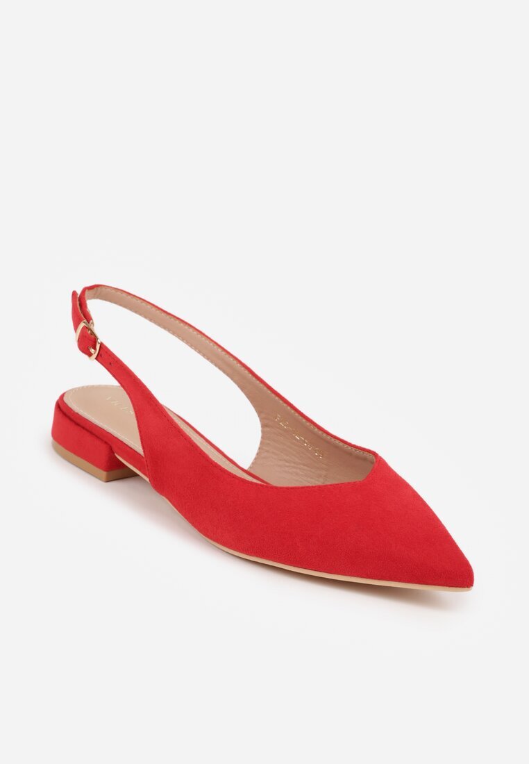 vices Sandale Roșii Slingback cu Branț din Piele Naturală Annisae