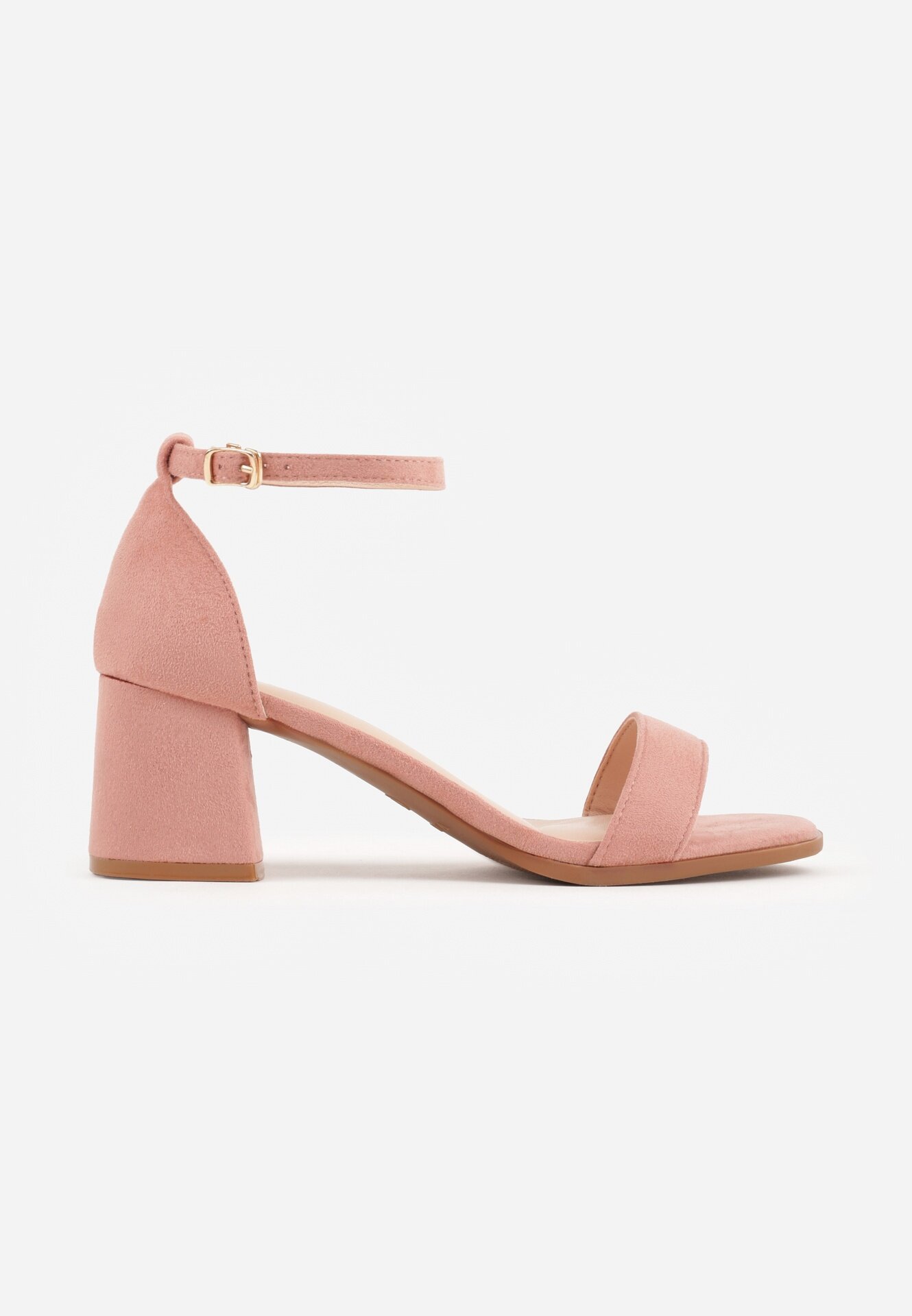 vices Sandale Roz Basic cu toc gros Soretta