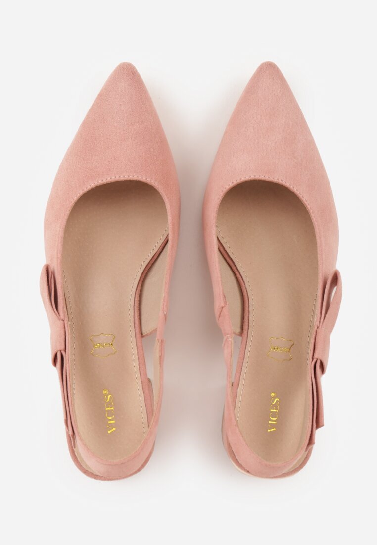 vices Sandale Roz cu toc bloc Slingback cu branț din piele Vevoline