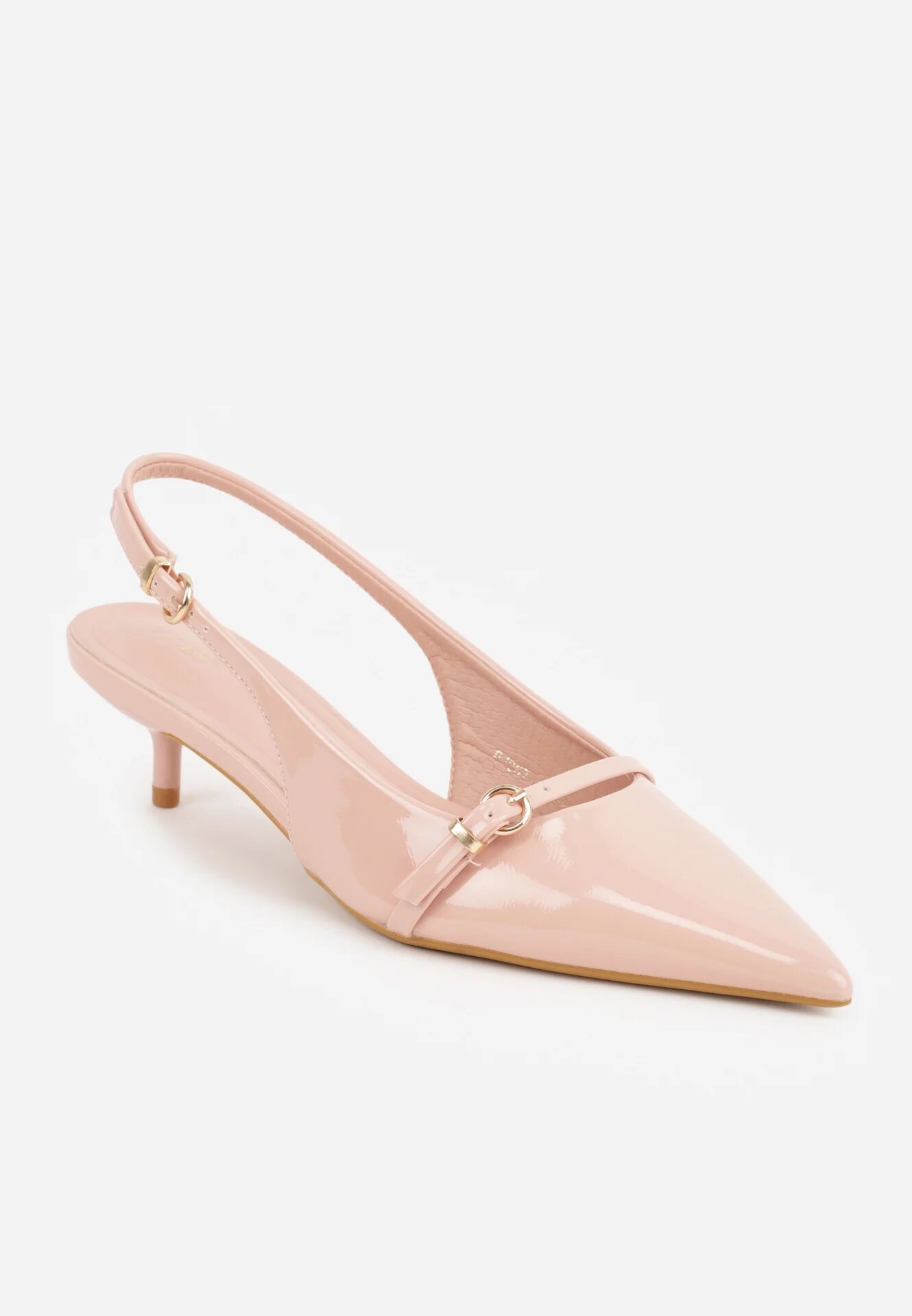 vices Sandale roz Slingback cu toc cu baretă subțire la vârf Elozira