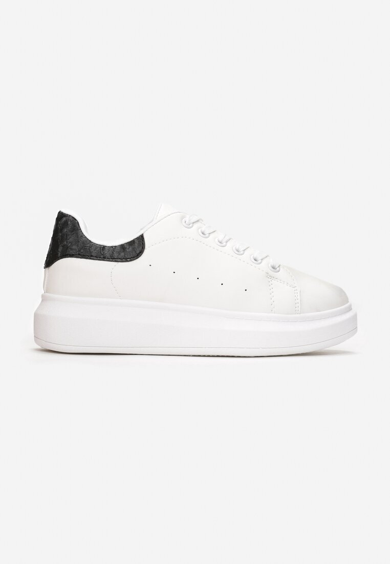 vices Sneakers Alb-Negru pe Platformă Joasă în Stil Clasic Lucid Dream