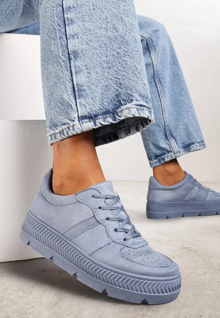 vices Sneakers albastre cu Perforație pe Talpă Sculptată Riparian Rights