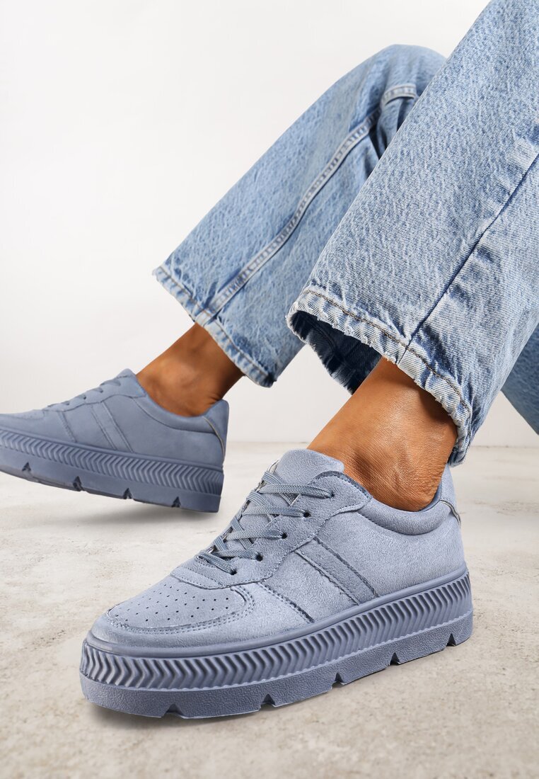vices Sneakers albastre cu Perforație pe Talpă Sculptată Riparian Rights
