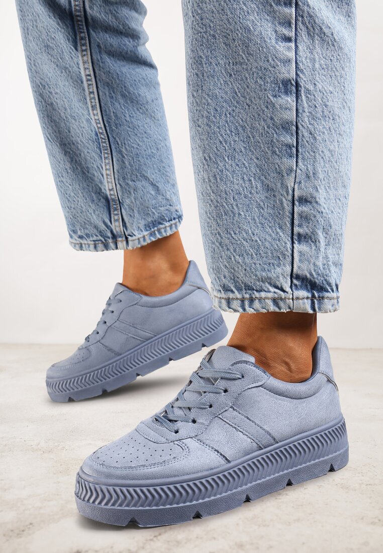 vices Sneakers albastre cu Perforație pe Talpă Sculptată Riparian Rights