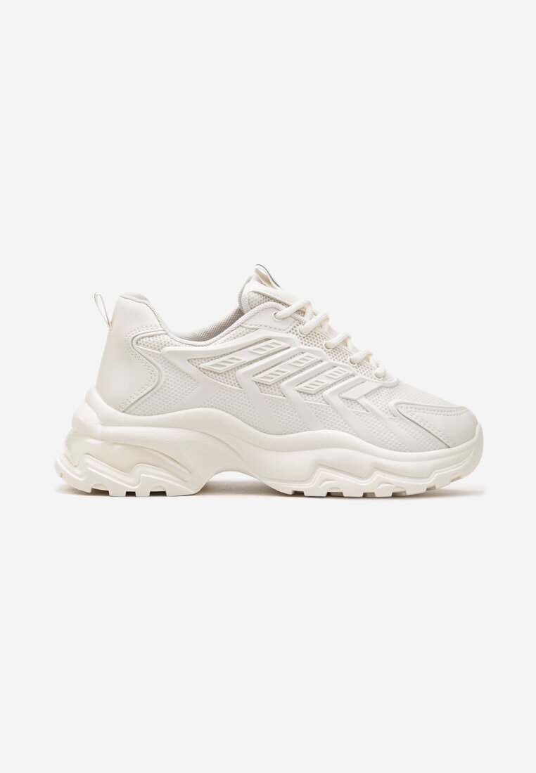 vices Sneakers bej pe talpă imprimată cu inserții din plasă Amrogia