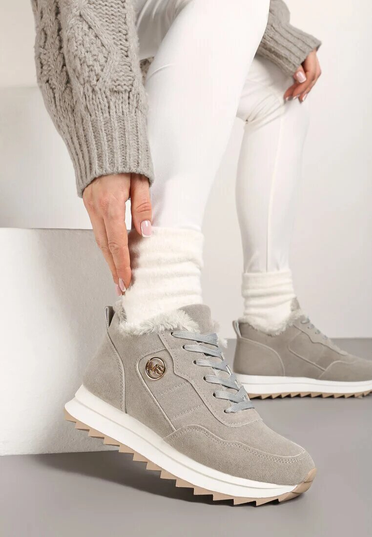 vices Sneakers căptușiți Gri cu platformă Appopis