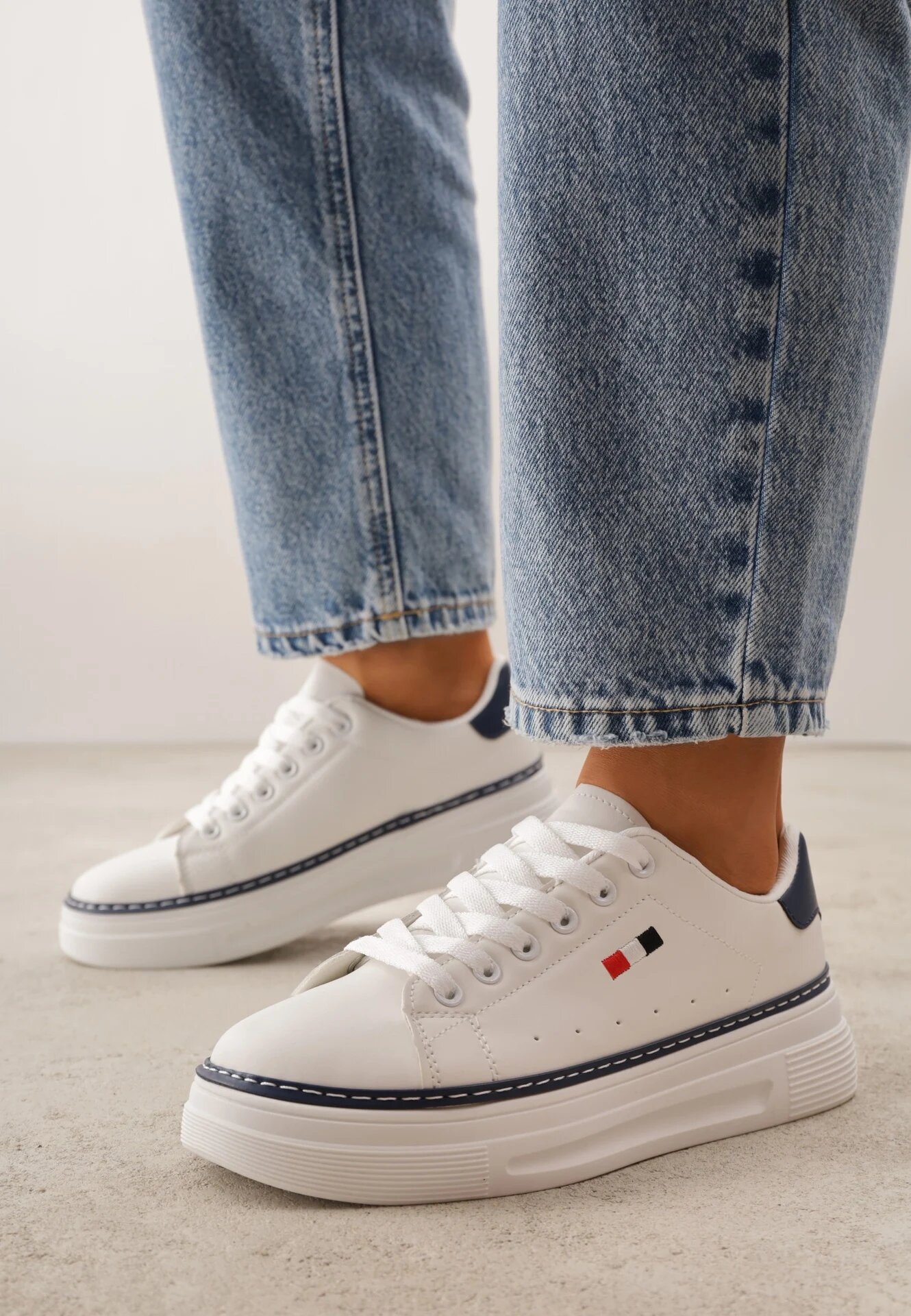 vices Sneakers Cezita Alb cu bleumarin
