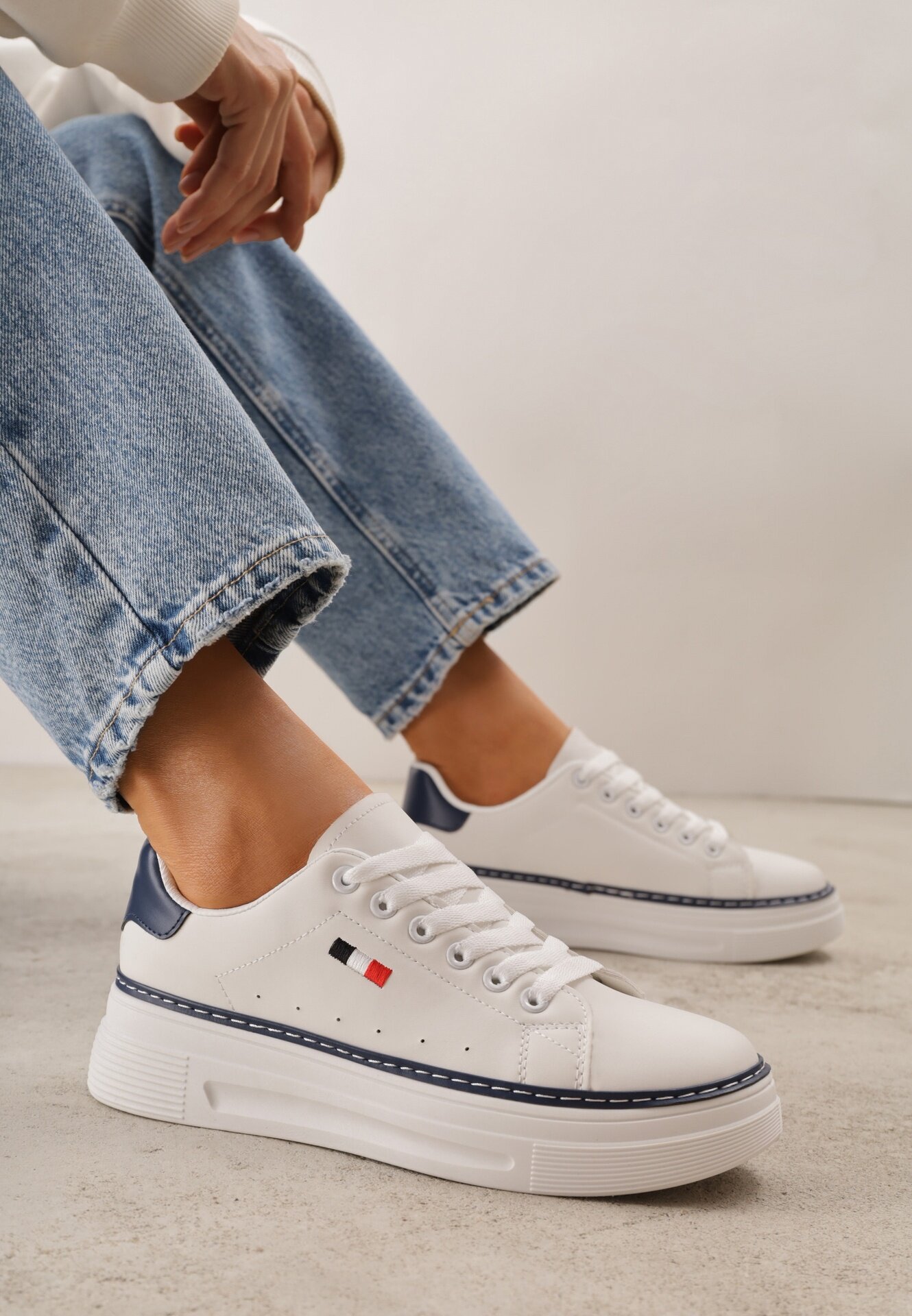 vices Sneakers Cezita Alb cu bleumarin