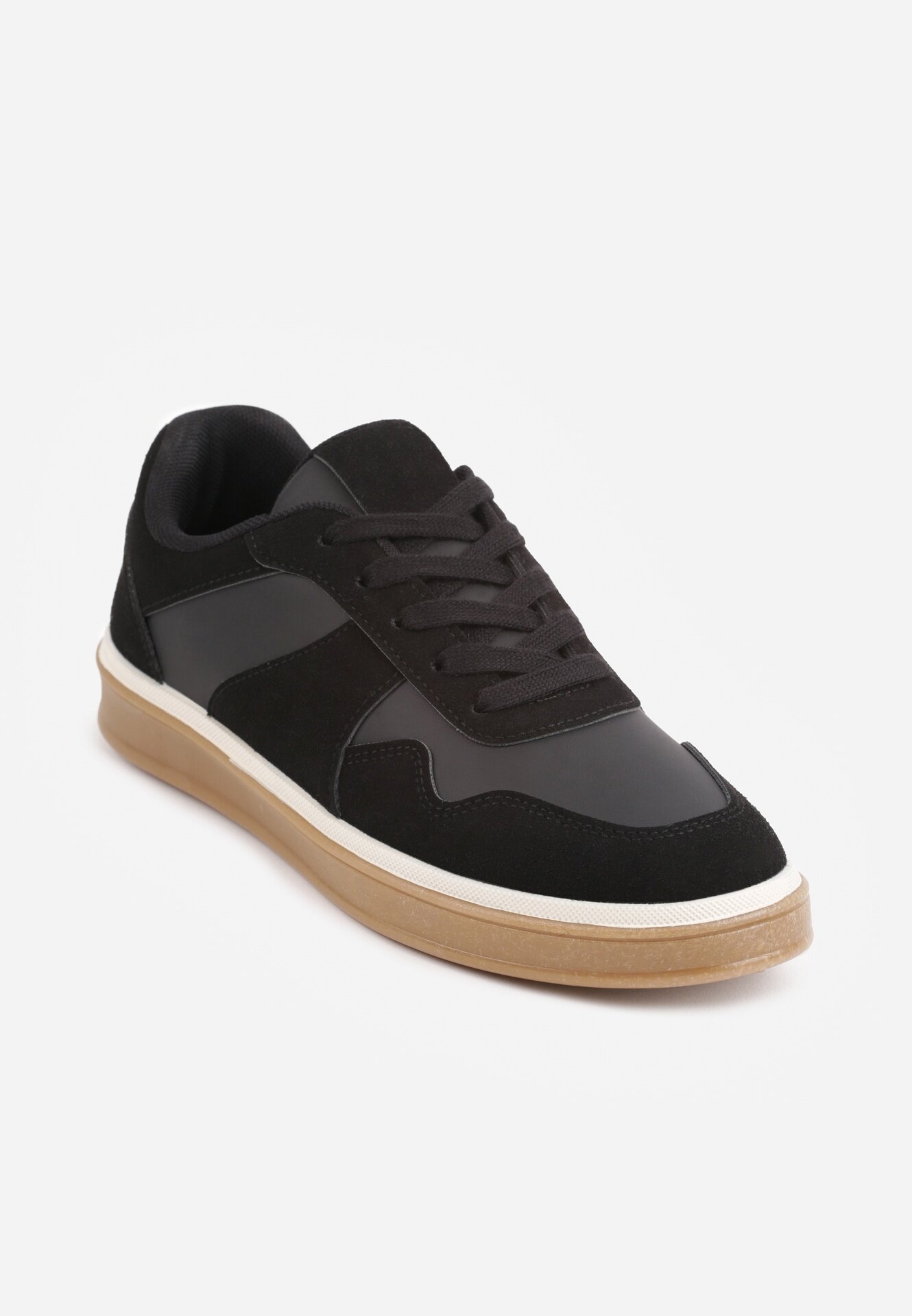 vices Sneakers în stil Basic cu inserții din imitație de nubuc Akila Negri