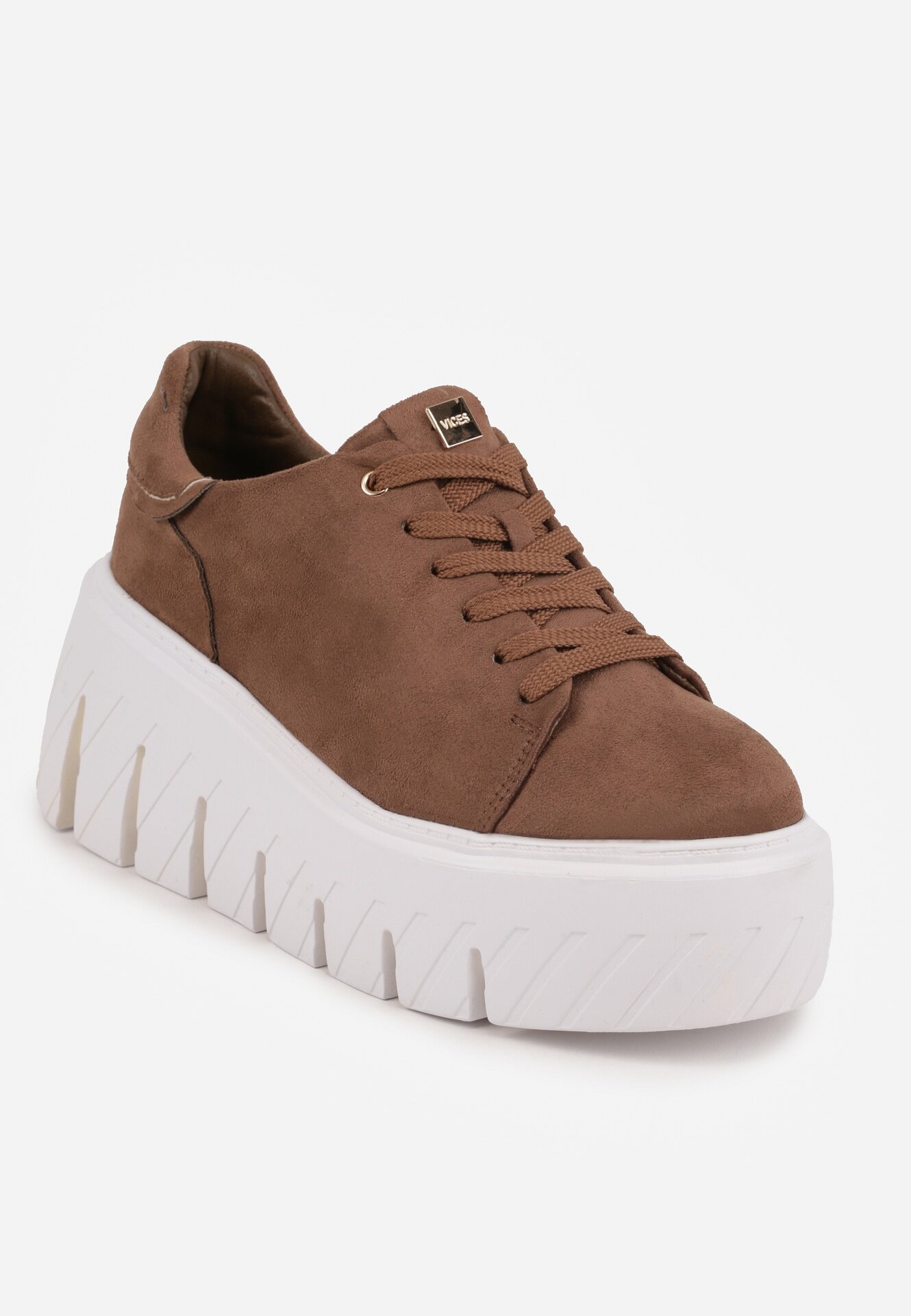 vices Sneakers pe platformă chunky Tassi Bej închis