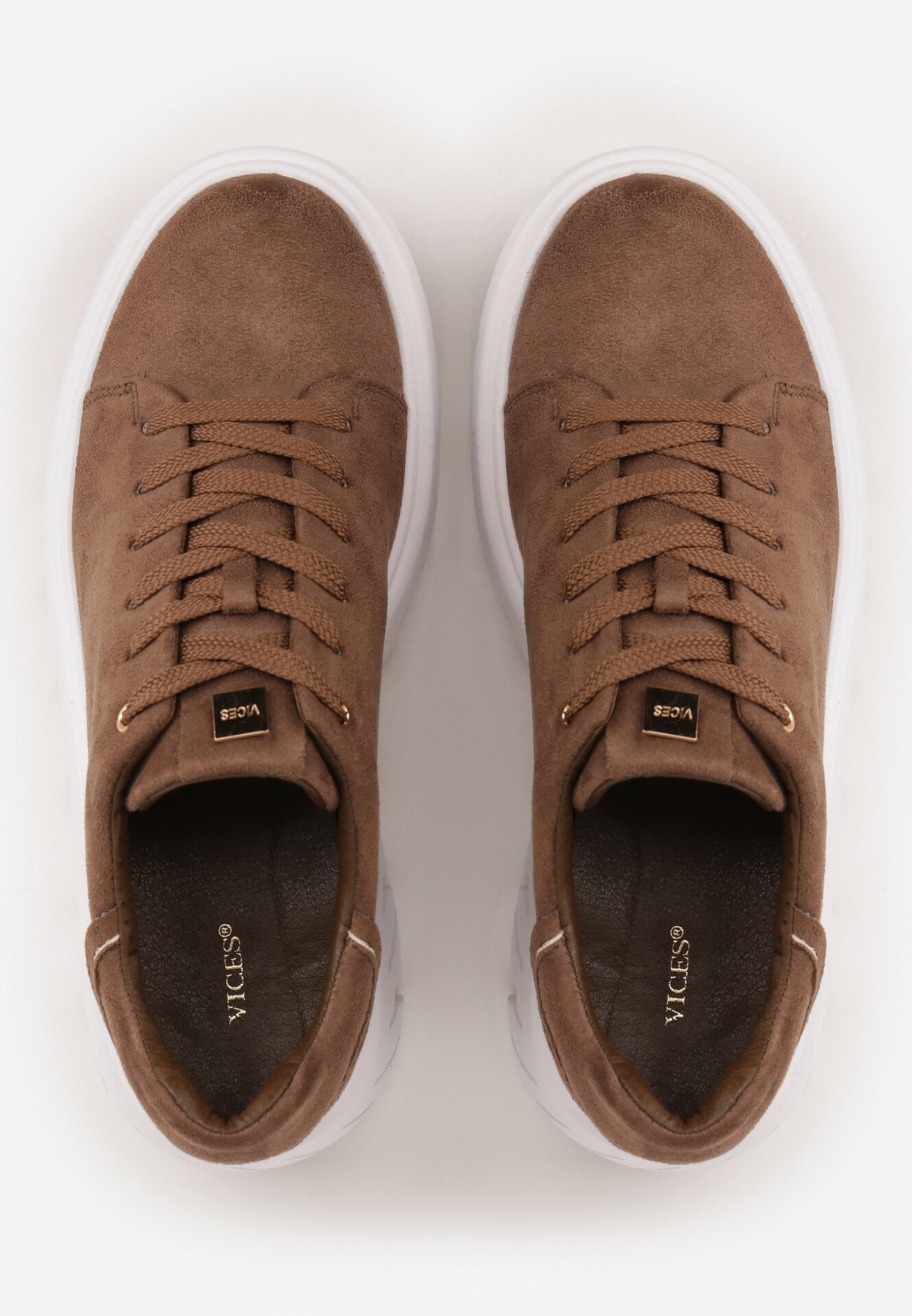 vices Sneakers pe platformă chunky Tassi Bej închis