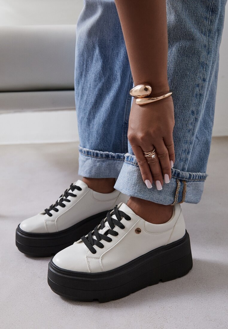 vices Sneakers Tuliri Alb cu negru