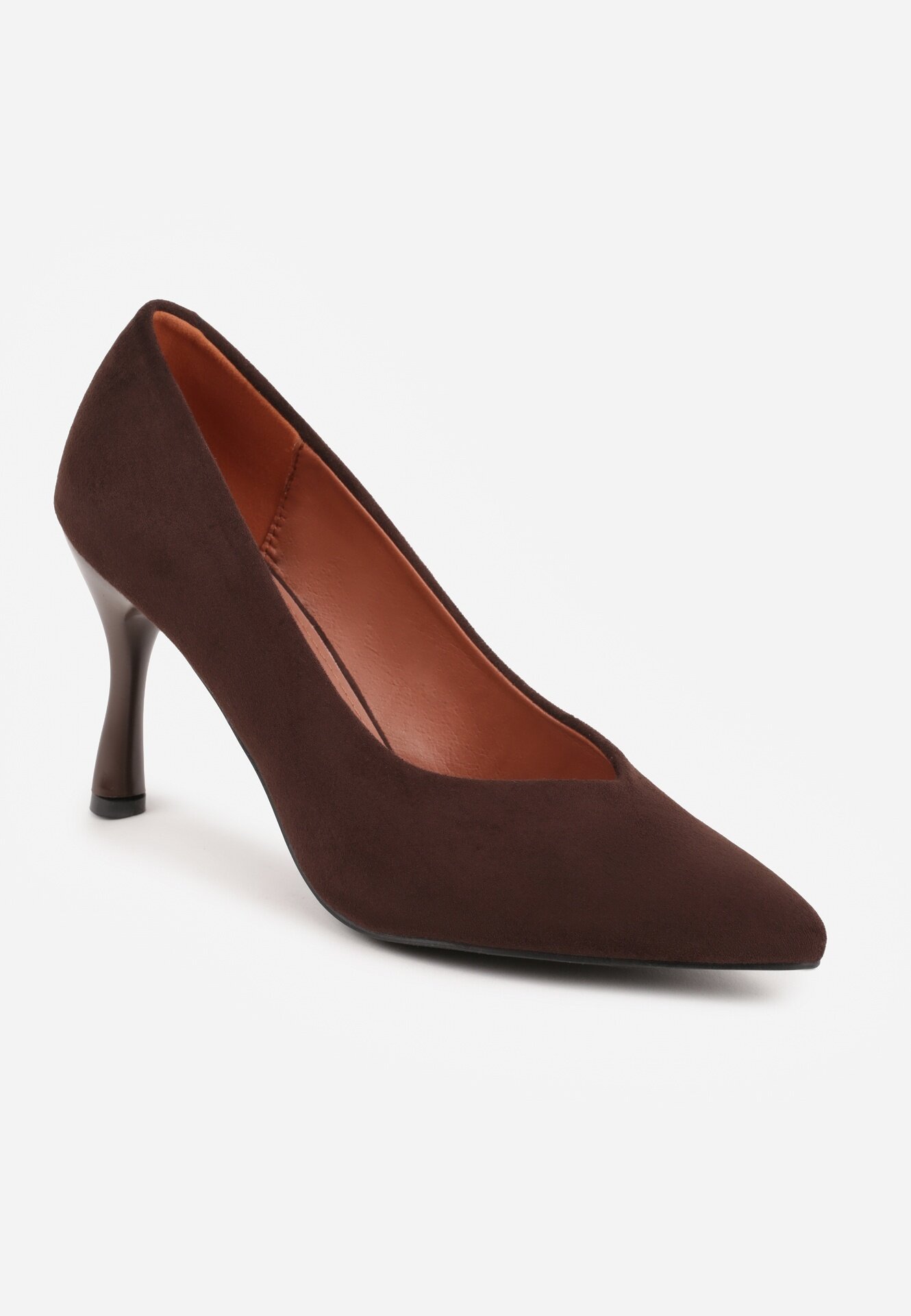 vices Stiletto Maro cu Brant din Piele Naturală Muzite