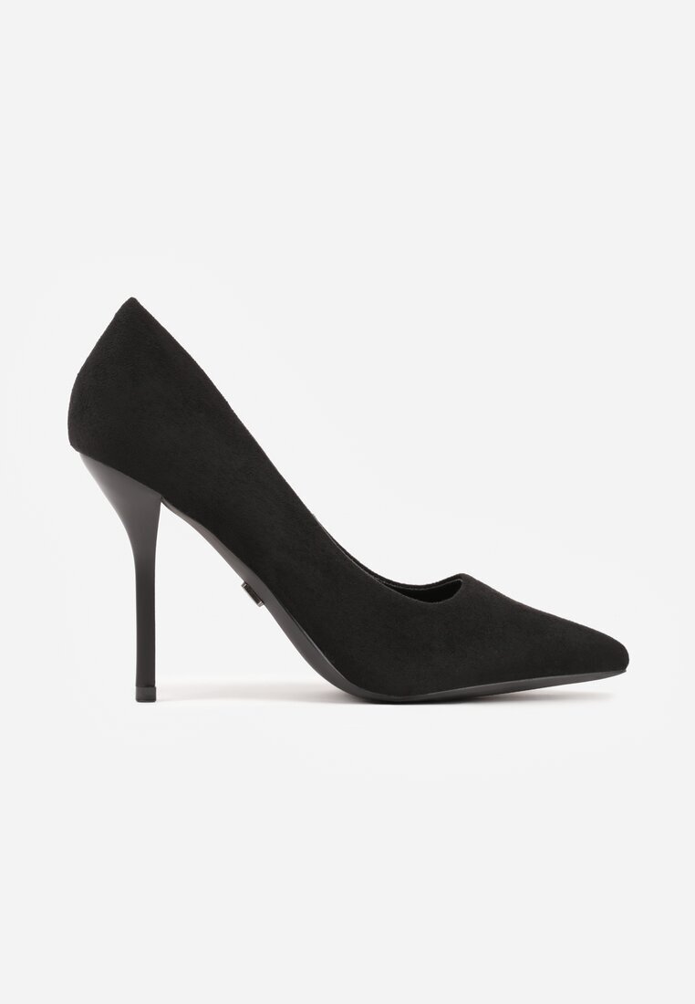 vices Stiletto Negre în Stil Clasic cu Branț din Piele Verile