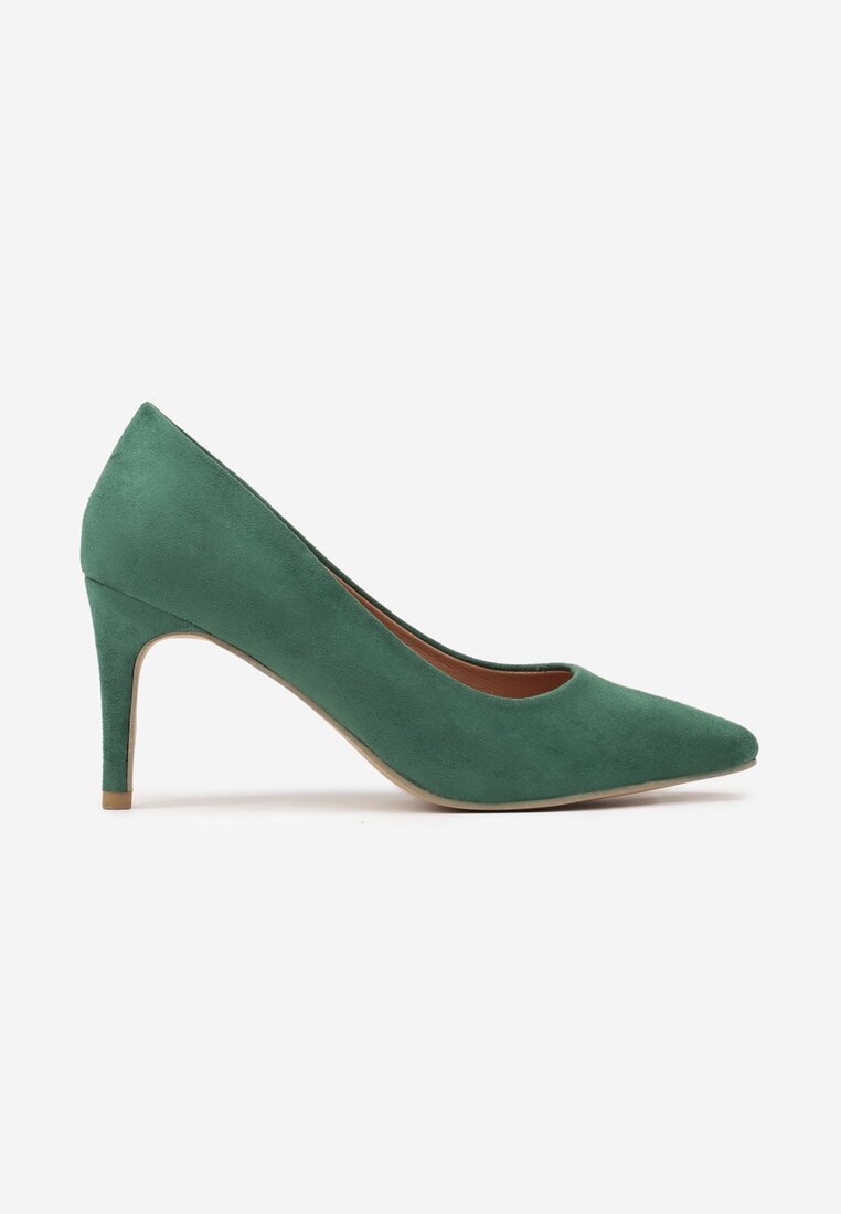 vices Stiletto Verde Casual cu branț din piele naturală Cleinae
