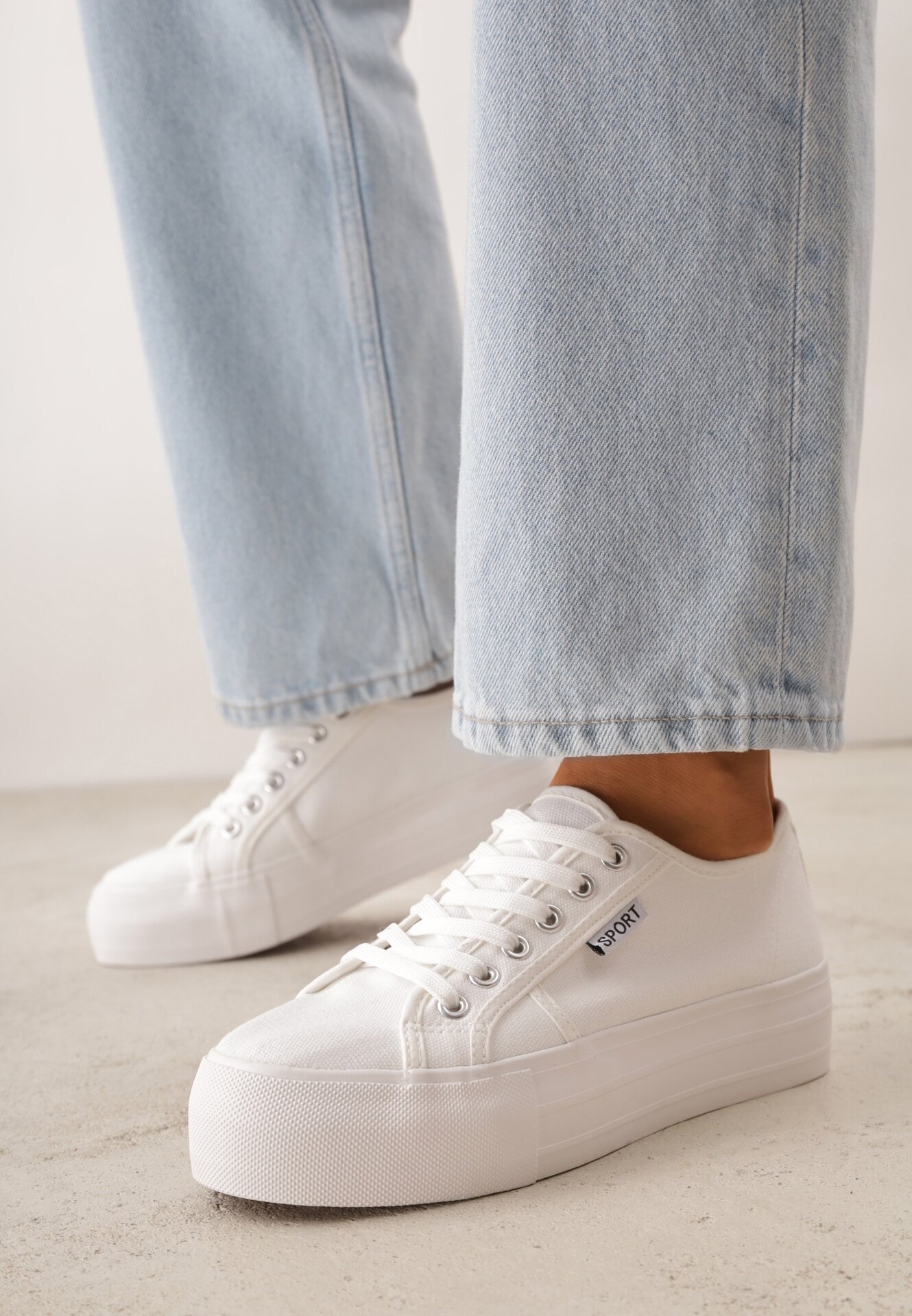 vices Tenisi Basic Albi în Stil Minimalist Riosanne