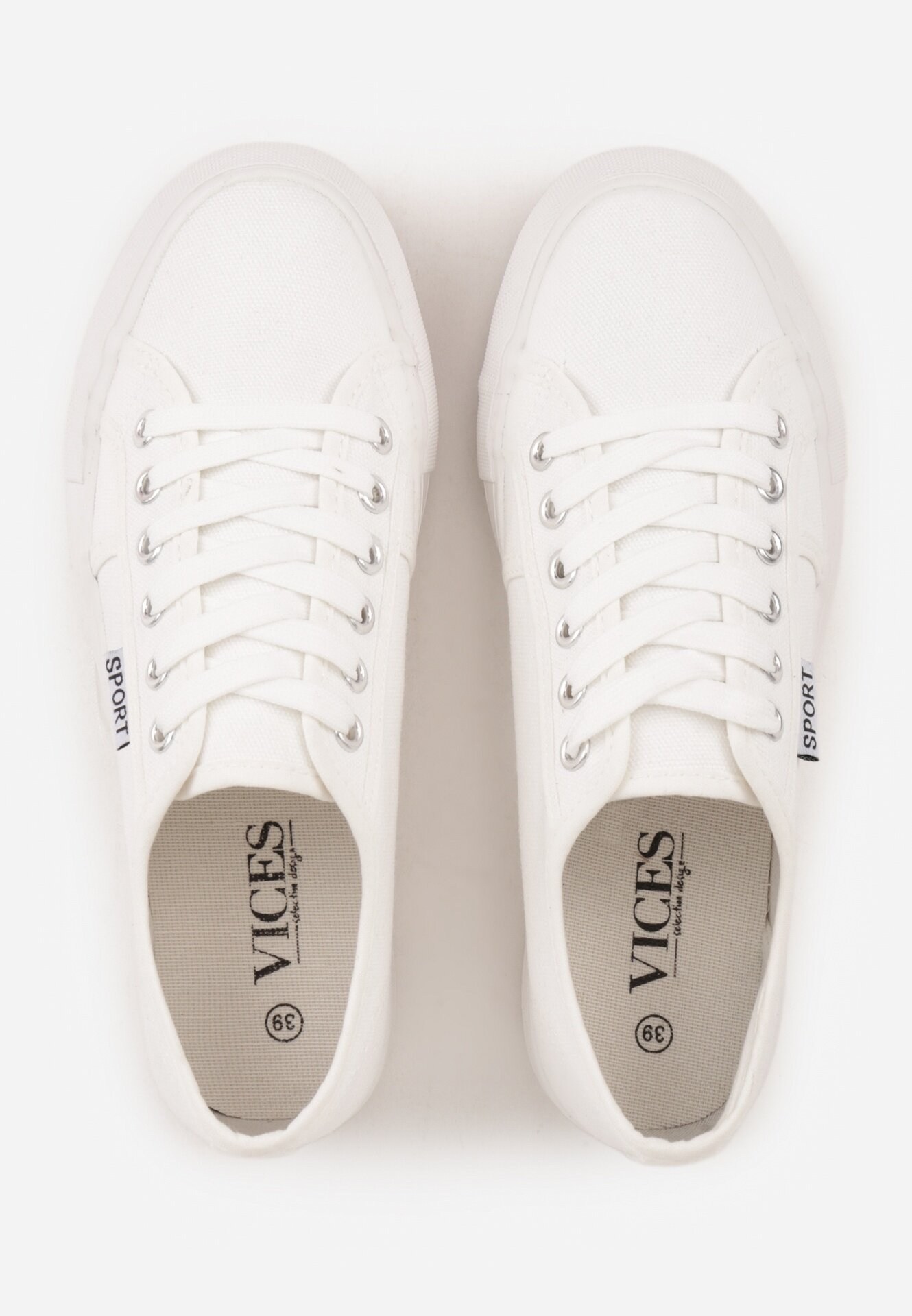 vices Tenisi Basic Albi în Stil Minimalist Riosanne