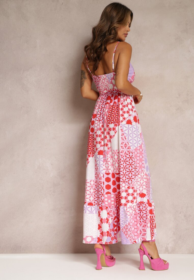 wei wei Rochie Roz Cloche Maxi cu bretele Aadane