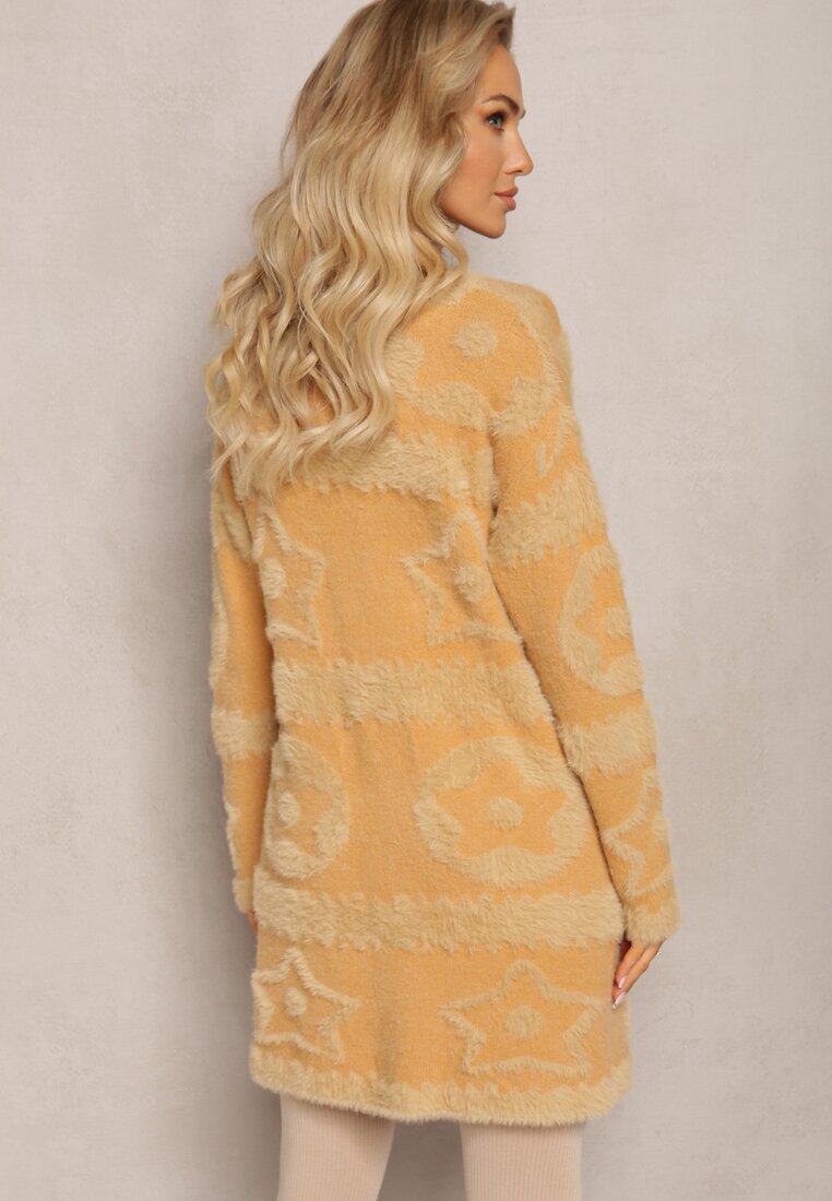 wool fashion Cardigan Maro Lung Pufoș Aborra
