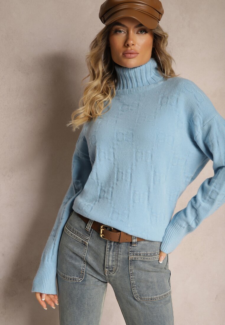 wool fashion Maletă Albastră cu Croi Clasic Savelle