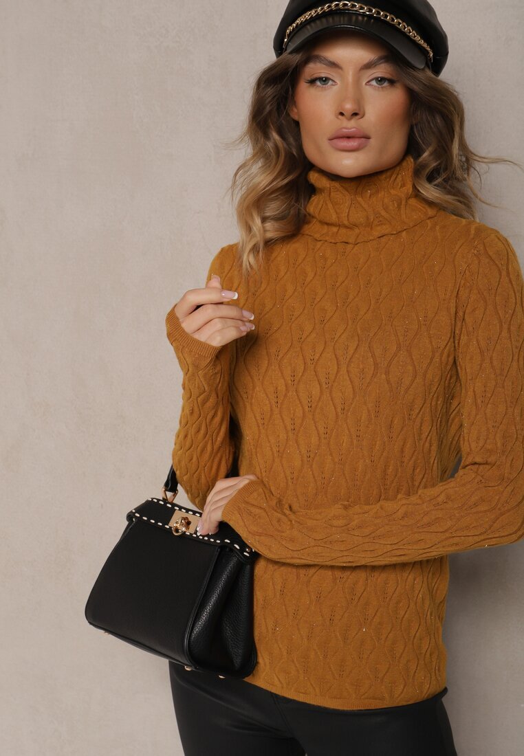wool fashion Maletă Maro cu Vâscoză cu Model în relief Cusut cu Ață Metalică Neldora