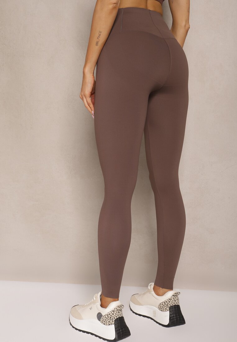 yu & me Colanți Maro Basic High Waist Tofelia