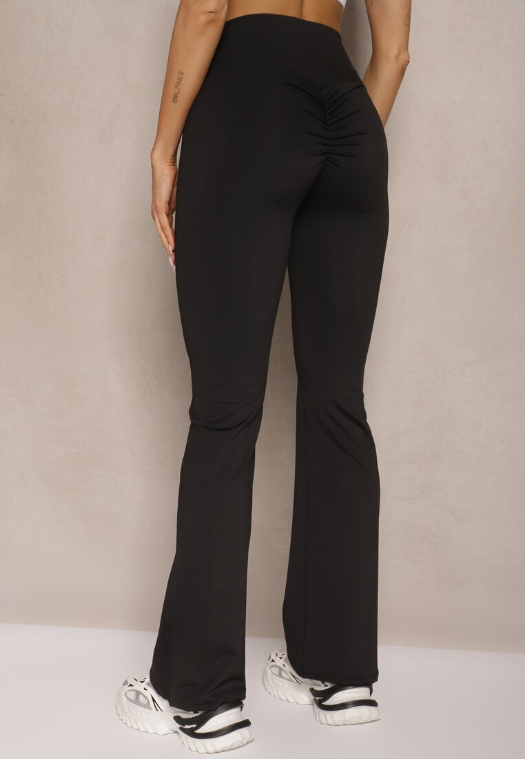 yu & me Colanți Negri Evazați Talie Înaltă Orruvana