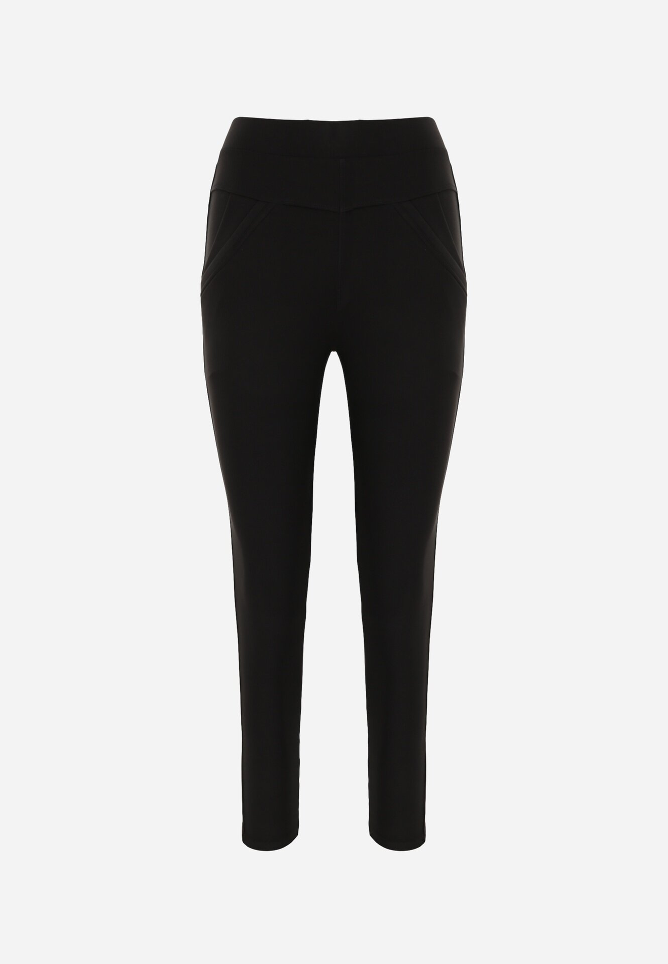 yu & me Pantaloni Negri tip Skinny cu elastic în talie și buzunare Rizeena