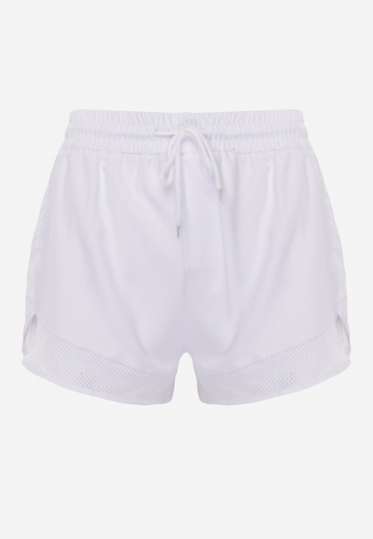 yu & me Pantaloni scurți albi în stil sportiv cu plasă și căptușeală Elishka