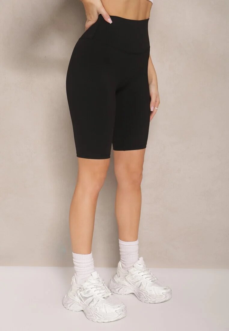 yu & me Pantaloni scurți Negri de ciclism Talie înaltă Basalla