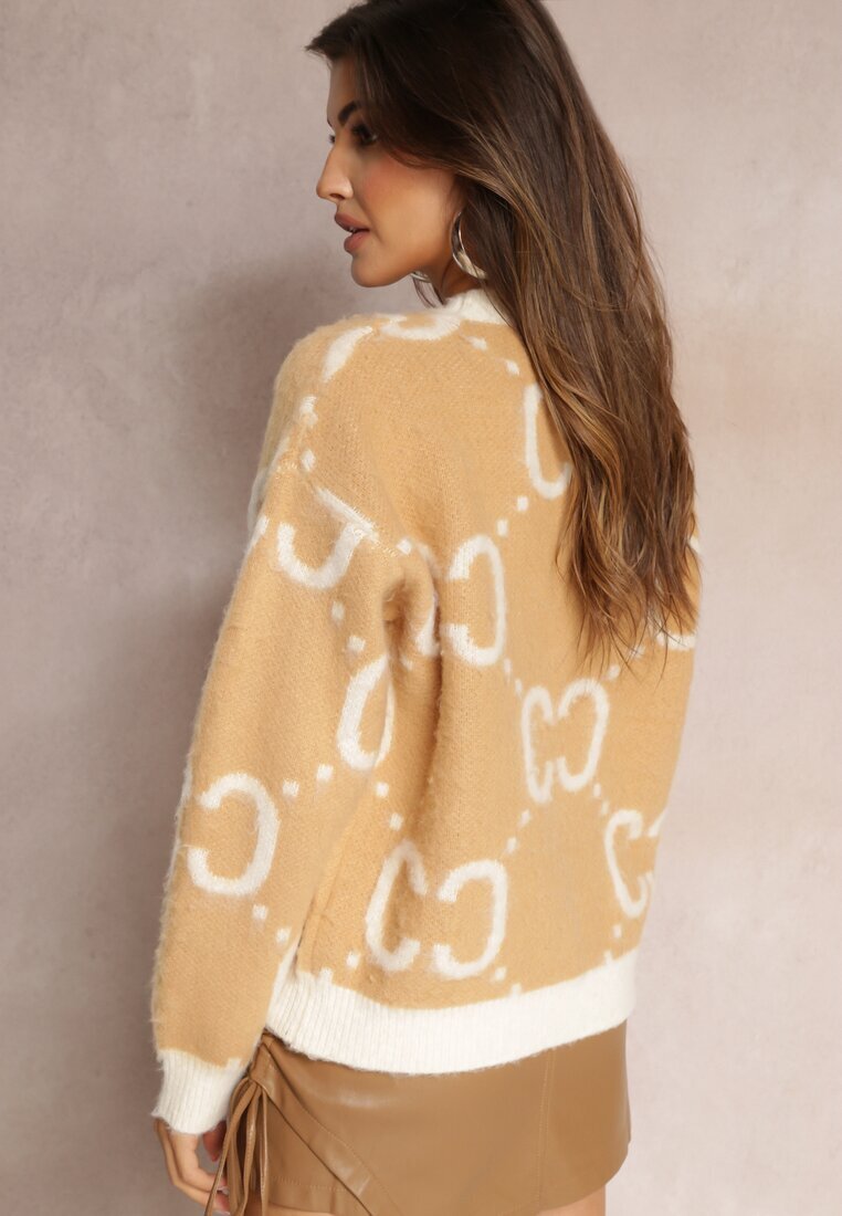 yu & me Pulover Bej Oversize Pasithoe