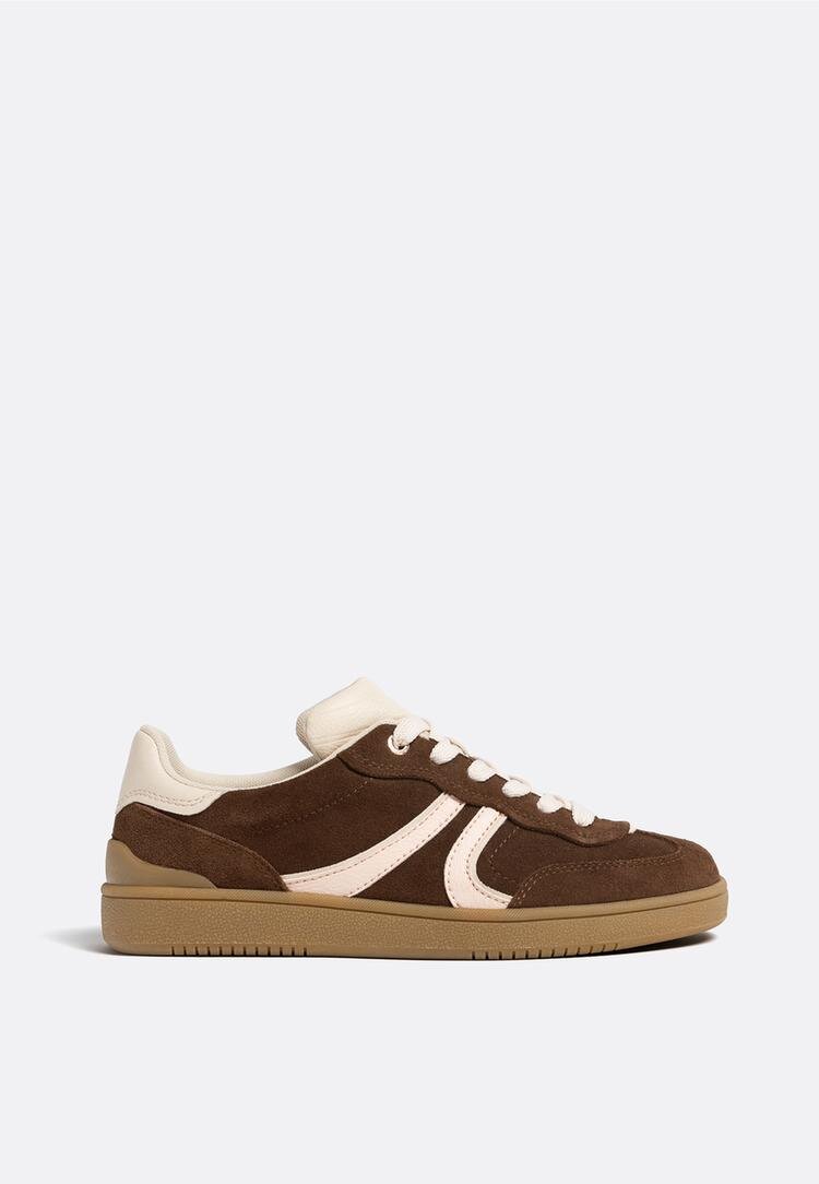 Stradivarius Adidași Casual Piele Maro 38