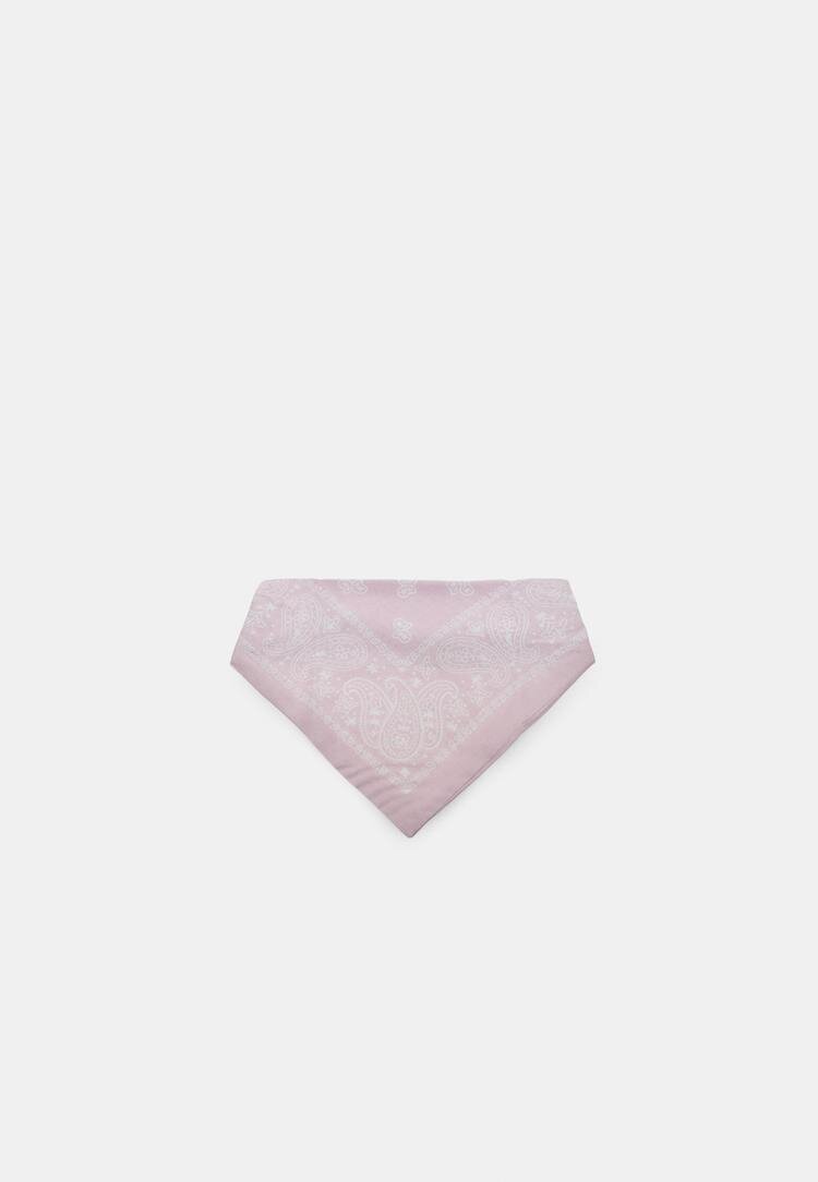 Stradivarius Bentiță Triunghiulară Roz Pastel Os