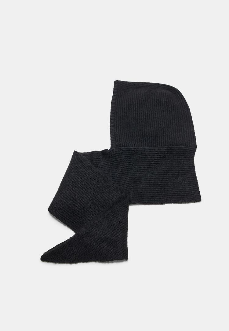 Stradivarius Cagulă Negru Os