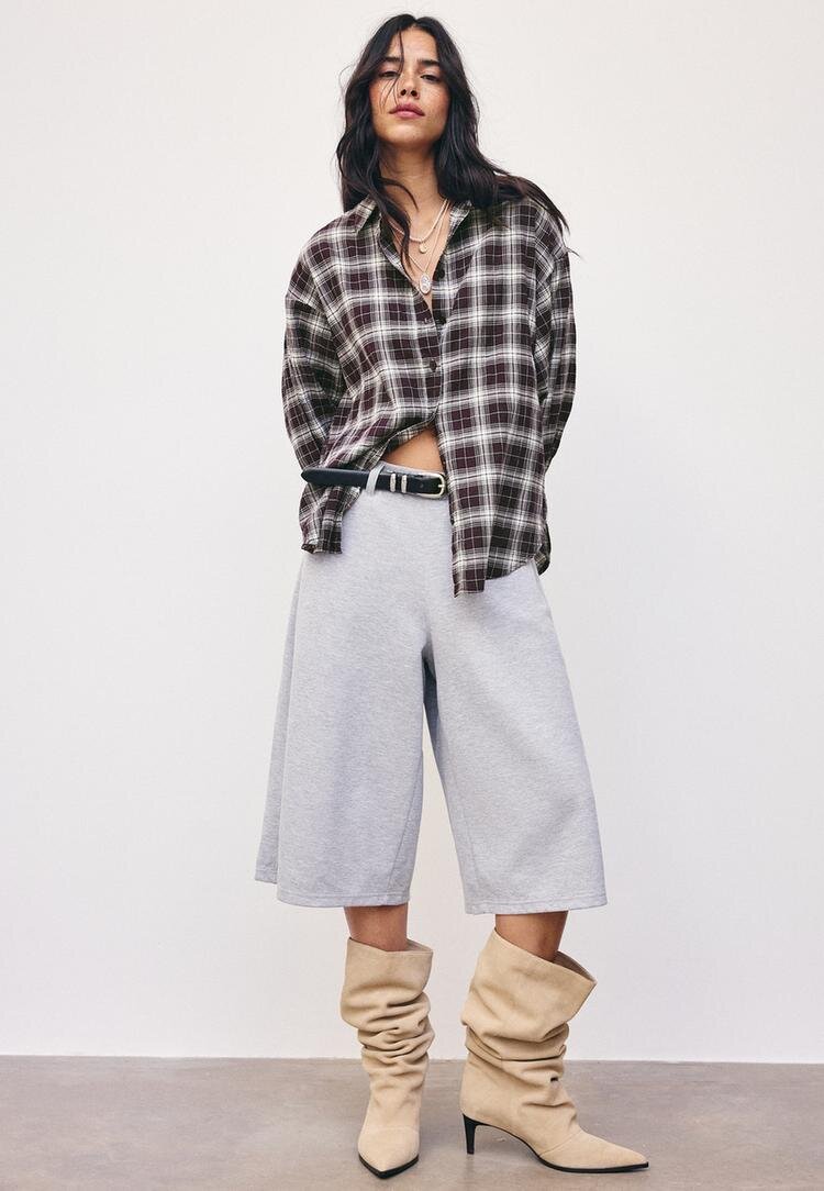 Stradivarius Cămașă Regular Ajustabilă Purpuriu Xl
