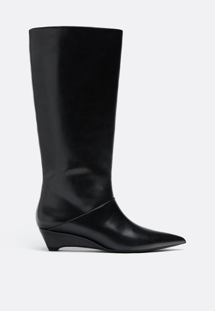Stradivarius Cizme Cu Talpă Ortopedică Negru 36