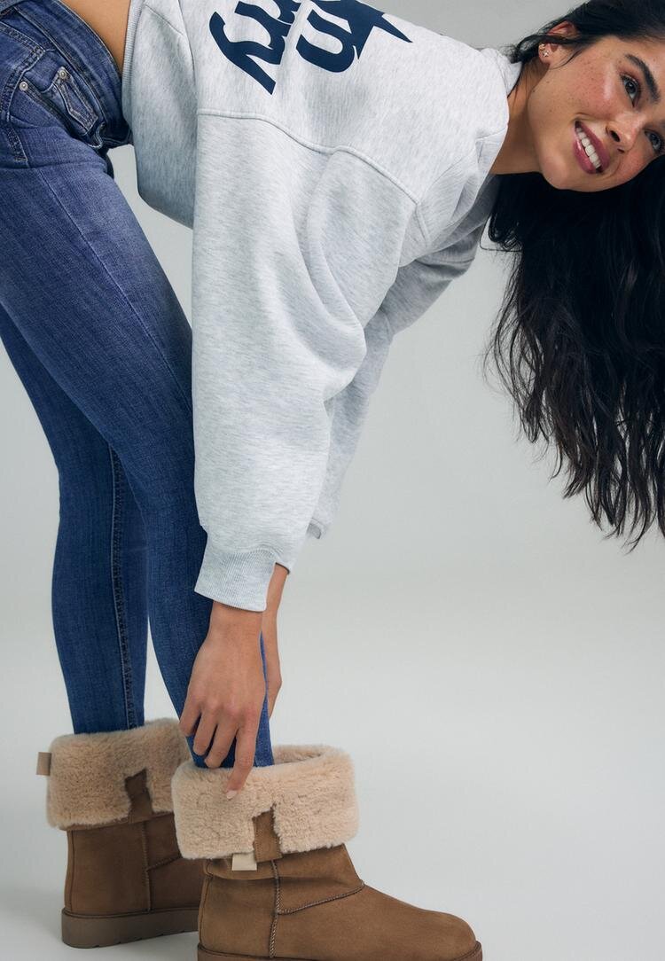 Stradivarius D07 Blugi Skinny Visoki Struk Albastru Foarte Închis/Spălăcit 36